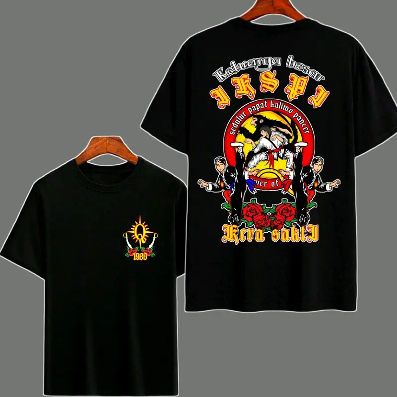 kaos distro ikspi KERA SAKTI  sedulur papat kalimo pancer / Tshirt kaos pasker ikspi terbaru High Pria Kain Katun Nyaman Keren 0