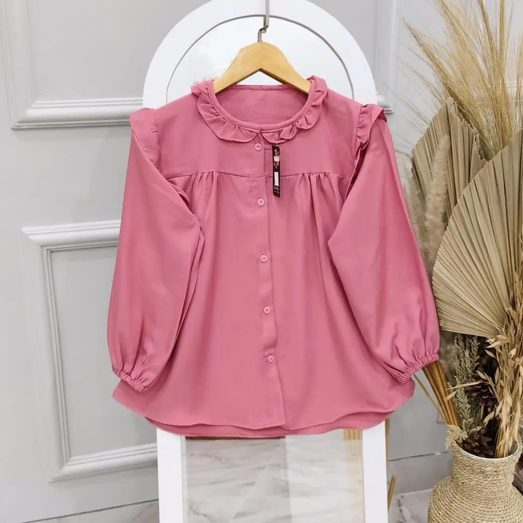 Blouse anak tanggung 11-12 tahun / baju anak casual lengan panjang