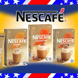 Nescafe Cappucino / Caramel Latte / Hazelnut Sachet 10 pack Impor Australia Cappuccino Coffee Krim