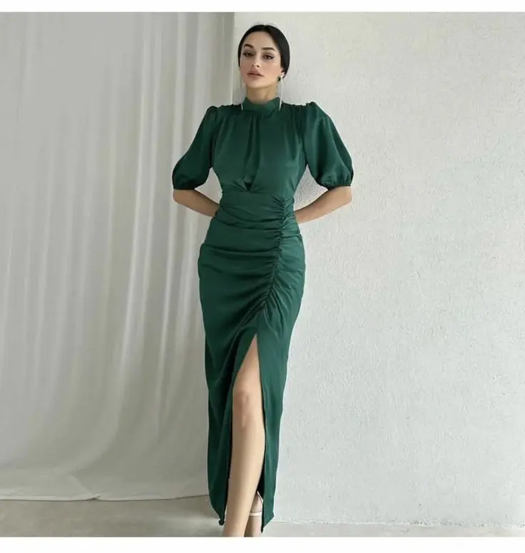 DRS SB004 | Dress Bridesmaid Velvet Premium - Gaun Pesta Panjang Elegan,  Mewah dan Modern - Dress Natal Kekinian Model Terbaru untuk Wanita Formal  Kondangan Wisuda Cantik Midi Maxi - Shop