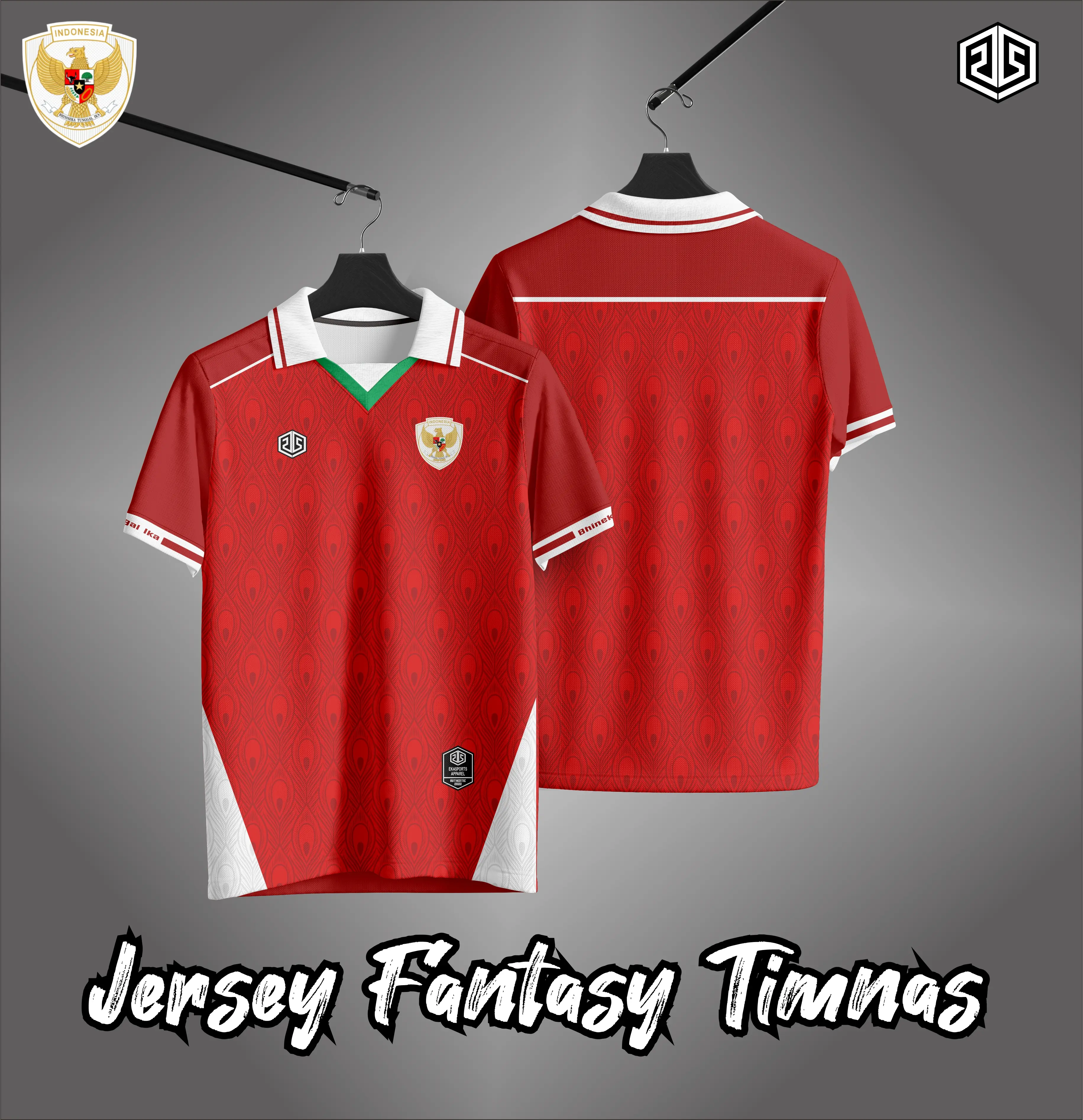 JERSEY FANTASY TIMNAS 2025 BAHAN JACQUARD