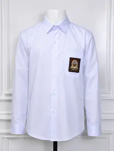 Baju SMA Putih Tangan Panjang Bahan Axinet/Oxpord Berkualitas Ukuran S - XXXL