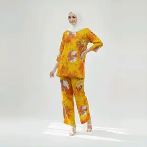 Setelan Celana Galaxy Batik Pekalongan Putri Dania Baju Elegan Kain