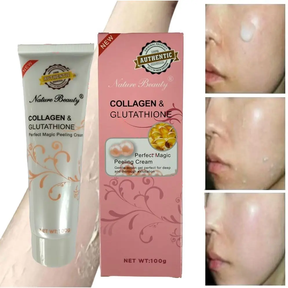 nature beauty collagen and glutathione Original Nature Beauty Collagen and Glutathione Perfect Magic Peeling Cream 100g