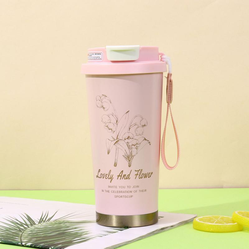 Nâng cấp cốc cà phê 316 với ống hút, bình giữ nhiệt lên đến 12 giờ, cao cấp xách tay 6