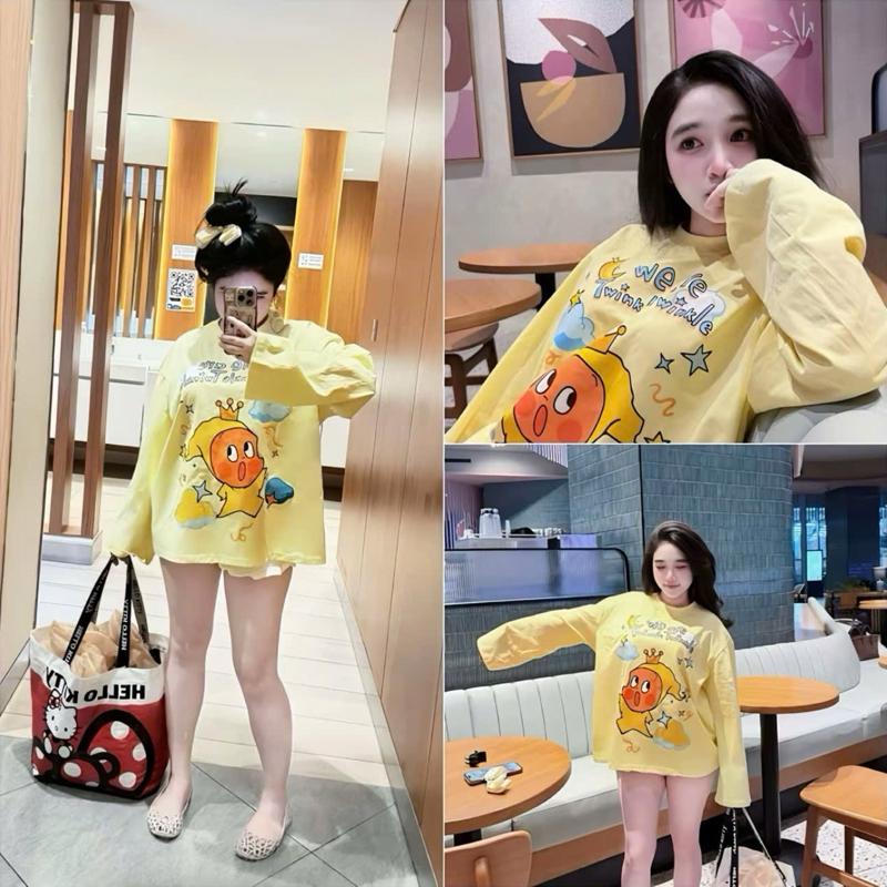 [Mở bán - DÀI TAY] Áo Thun Tay Dài Nam Nữ In Hoạ Tiết  WEAYE VƯƠNG MIỆN  Form Rộng Chất CT2C ĐL250gsm