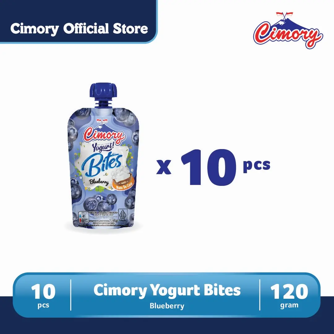 Cimory Yogurt Bites Blueberry 10 Pcs