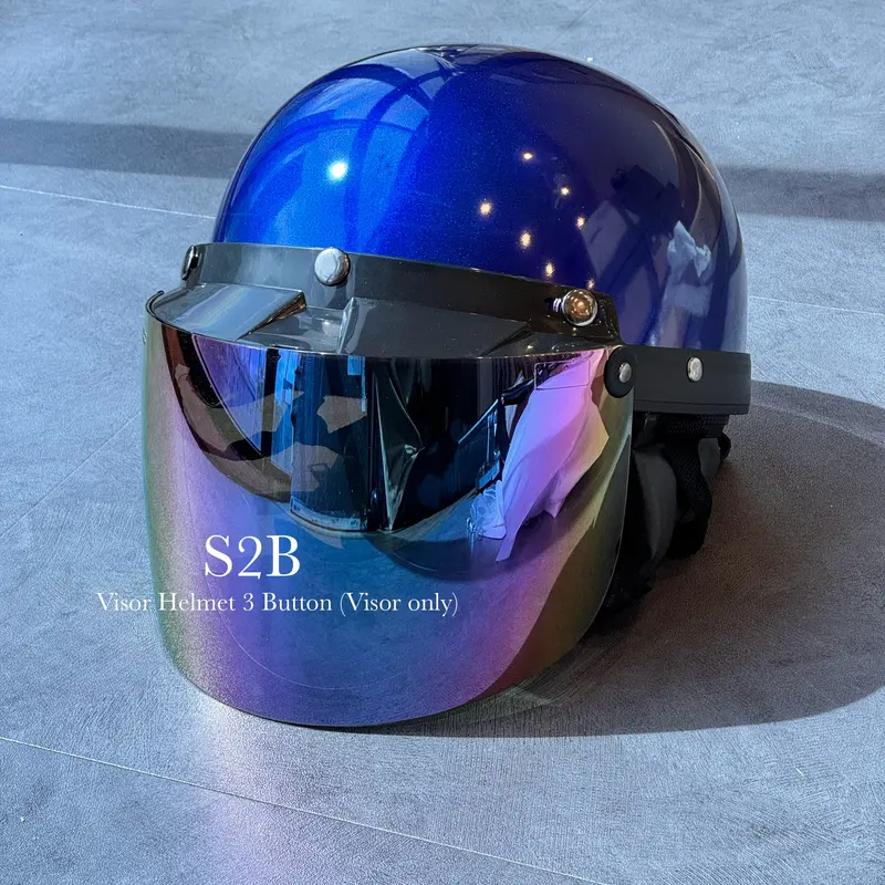 Visor Helmet Mhr Half HELMET VISOR MHR SEMI GOLD SUPER MOTOR