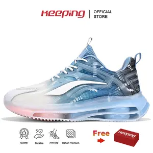 Keeping Sepatu Sneakers Pria Ringan Sepatu Olahraga Lari Gym Sepatu Cowok Keren Kekinian Outdoor Sporty Shoes Running KSR723