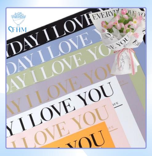 MGM  Flower Wrapping Paper Kertas Buket Bunga Florist Cellophane Bouquet Waterproof KB6109 0
