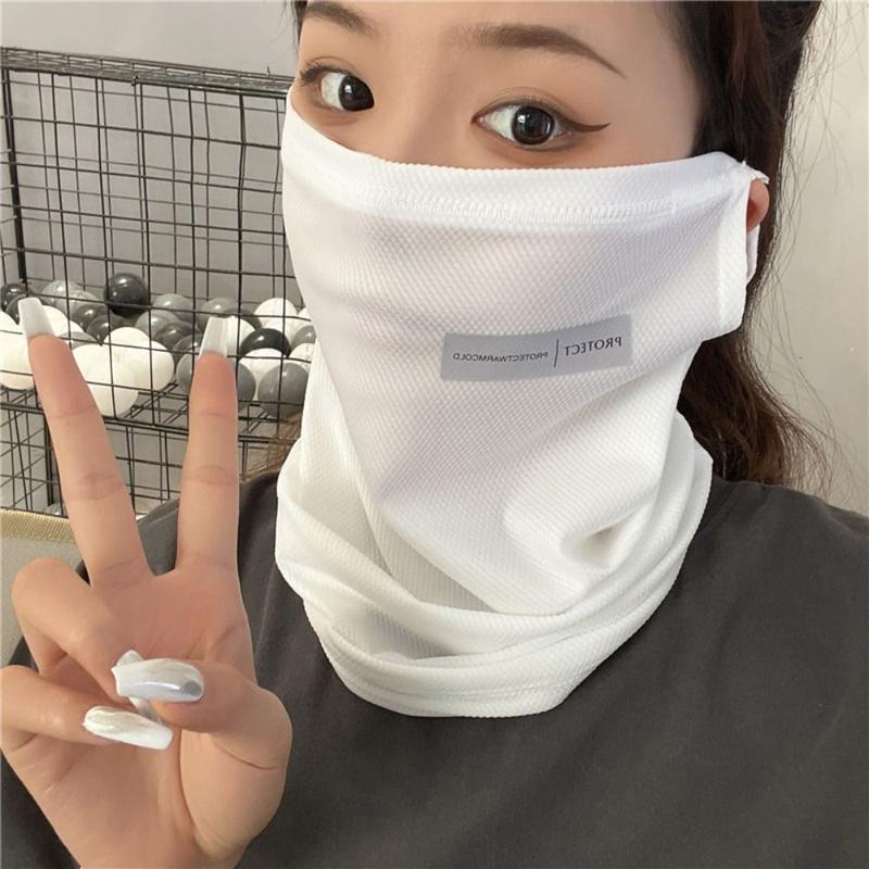 Product Introduction of Tay Áo Băng Lụa Lạnh Mặt Cái Chống Nắng, Unisex, Mới, Thoáng Khí, Mặt Nạ Chống Nắng, Chống Gió, Găng Cánh Tay Mỏng, Thích Hợp Cho Mùa Hè 10