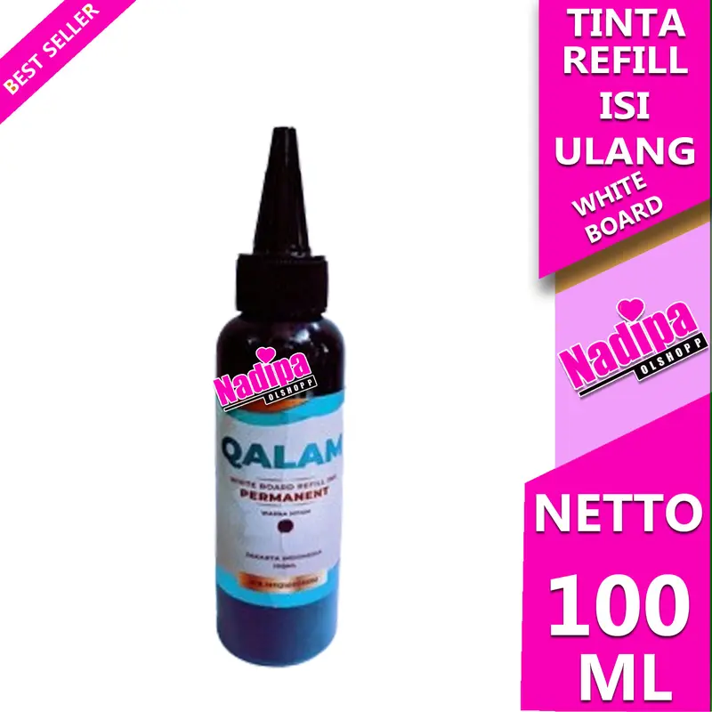 TINTA  SPIDOL WHITE BOARD REFILLINK ISI ULANG HITAM 100 ML nadipa olshopp 3