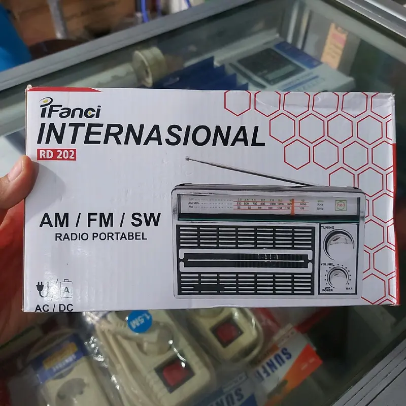 PROMO TIKTOK Radio jadul baterai listrik 3ban AM/SW/MW (Real picture) 1