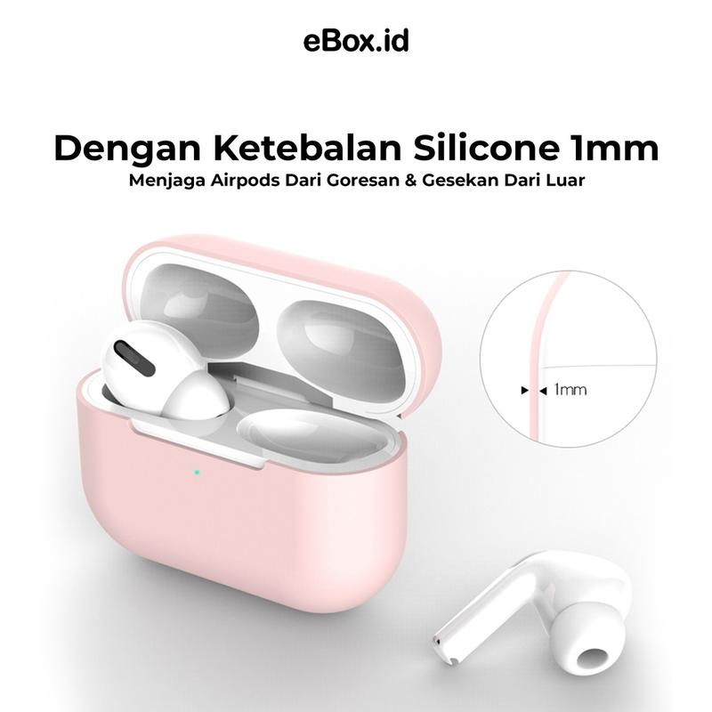 eBox Premium Silicone Casing Case Untuk Airpods Pro I13 Free Hook Protection Case 1