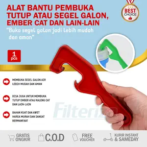 Alat Pembuka Tutup Galon Ember Cat Kaleng Segel Kemasan Air Galon Cat