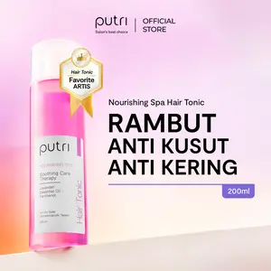 Putri Nourishing Spa Hair Tonic 200mL –  Anti Rambut Rusak & Kering | Hair Tonic Wangi Tahan Lama | Tonic Rambut Badai | Hair Tonic Lokal Murah | Hair Tonic BPOM | Spa With Lavender Essential Oil | Atasi Rambut Rontok & Rusak