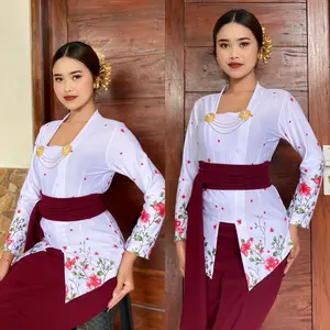 Kebaya Bunga Strait Motif Pinggiran/Kebaya Bali/Kebaya viral
