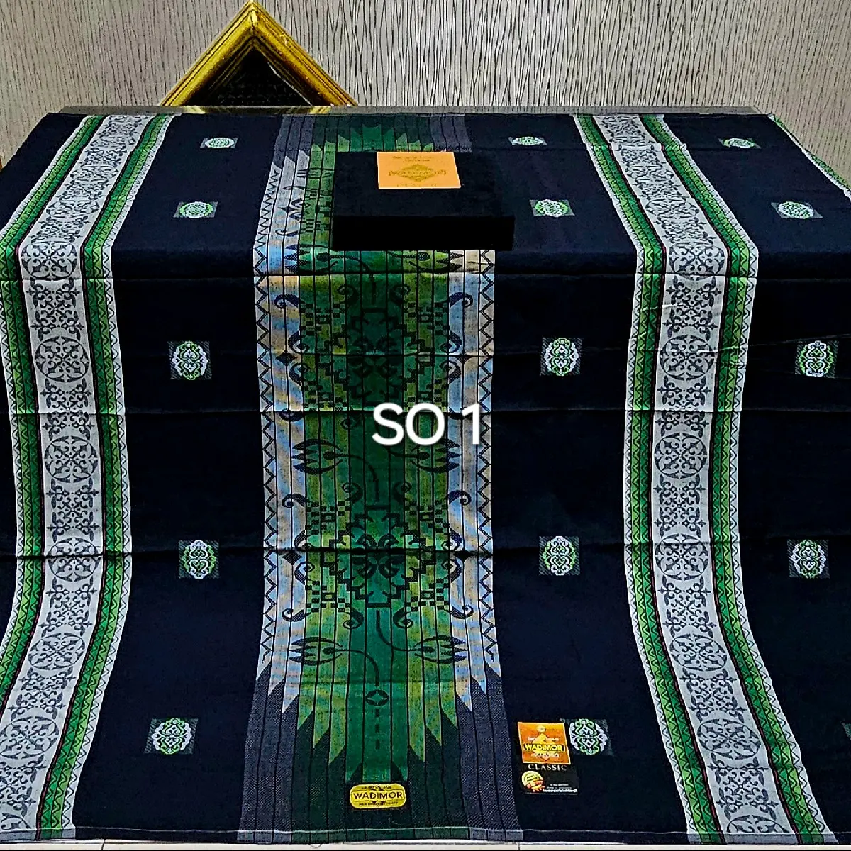 sarung wadimor terbaru motif mewah termurah viral kain sholat lebaran songket timbul dewasa aksesoris sholat Muslim
