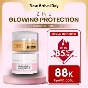 [Earthly Allure] Byzoe Paket Booster Glowup Protection Sunscreen + Booster 10gram Gold Jelly Booster