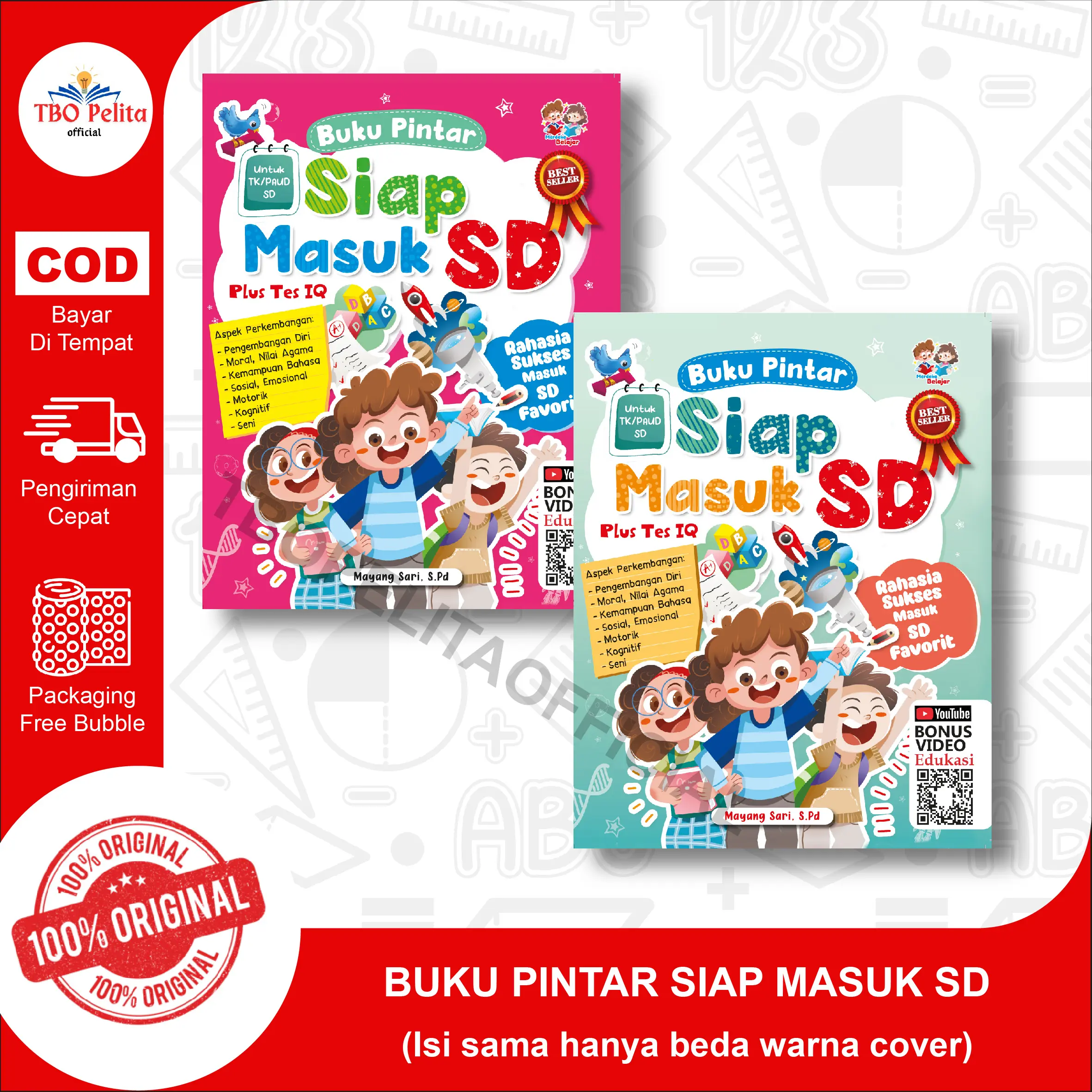 Buku Aktivitas Anak Siap Masuk SD dan Buku 30 Jam Lancar Membaca Tanpa Dieja
