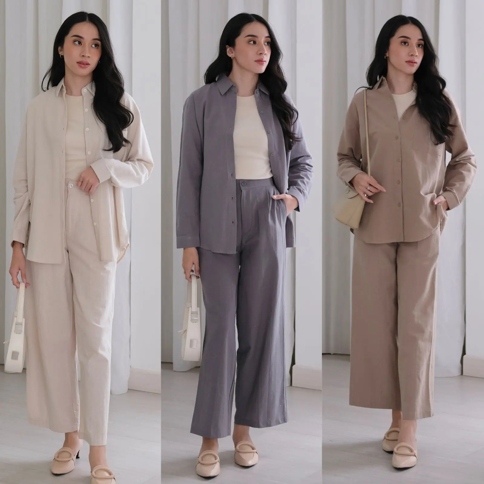 Linen Pants | ATKEY - Celana Panjang Linen Wanita