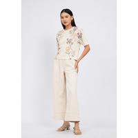 Gambar Et Cetera Round Neck Printed Knit Top ECRU - ECRU, 4 dari et cetera Indonesia Kota Bekasi 4 Tokopedia