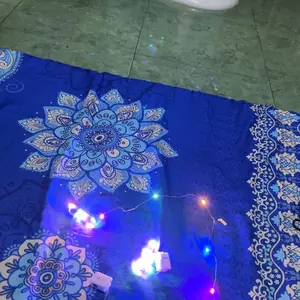 Lampu tmbler Pohon Natal Kamar tidur Kado Kawat LED Rainbow tumbler Warna Warni Hiasan Plastik