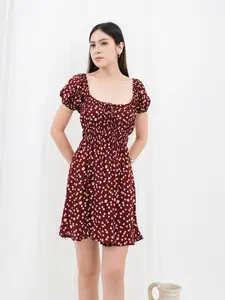 GENCYWOMEN / EMORA DRESS RAYON  / DRES WANITA / DRES BUNGA