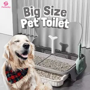 PetLucky Big Dog Toilet Tray Alas Pipis Bentuk Ekor Duyung Potty Training Pet Anti Bocor