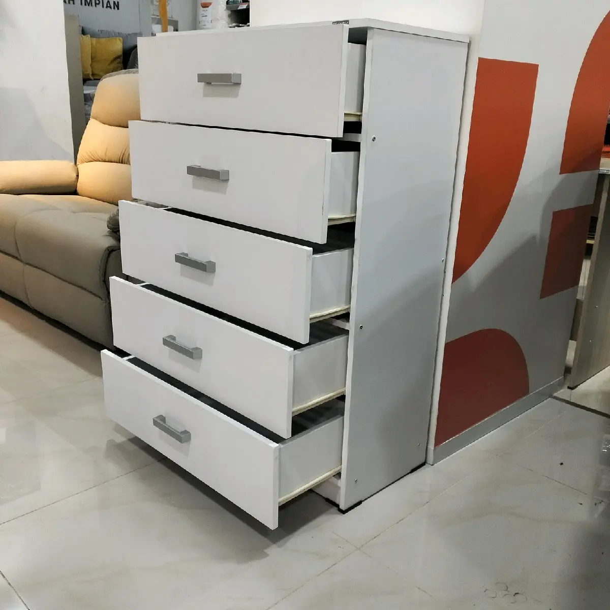 CHEST 5 DRAWERS WIDE KABDRUP SCANDIA LVL21