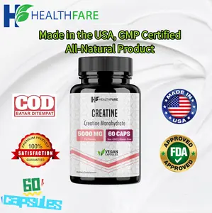 kreatin Spesial Ramadan memberikan energi selama latihan intensitas tinggi, meningkatkan kekuatan otot, 60 kapsul per kemasan.