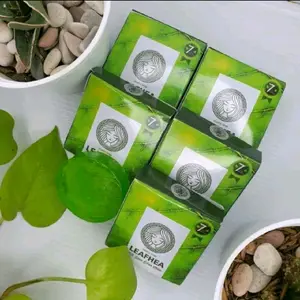 [5-PCS]  SABUN LEAFHEA GLUTHA N SOAP SABUN MUKA LEAFHEA ORIGINAL ΒΡΟМ Membersihkan Mencerahkan Wajah