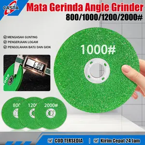 CASTA Batu Gerinda Poles Tebal 6mm 100mm Grinding Wheel 800-2000# Mata Gerinda Tangan Asah Tajam Pisau Dapur Besi Baja Stainless Anti Seismik Tahan Lama Kualitas Tinggi untuk Penggiling Sudut Rumah Profesional