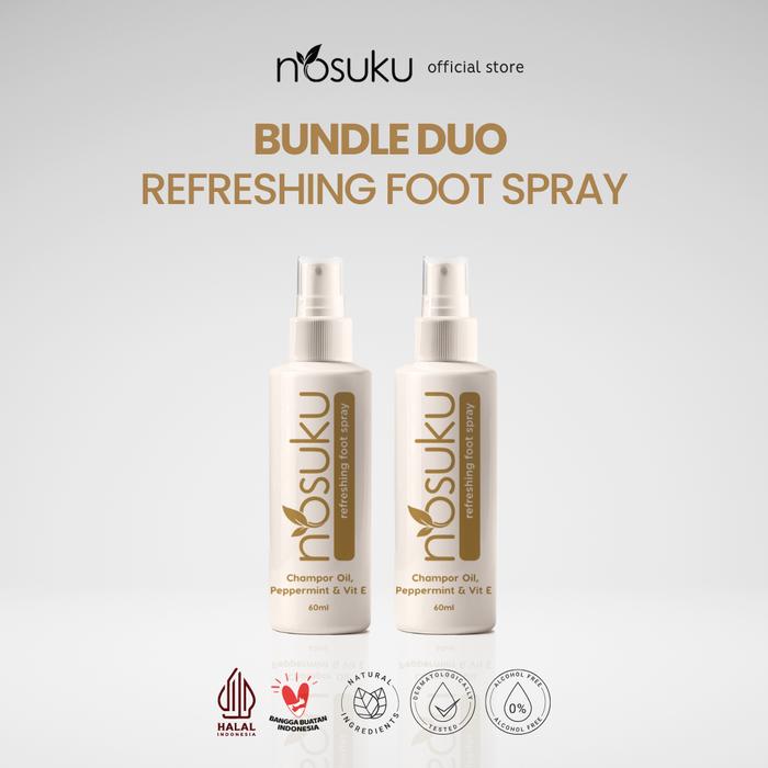 Gambar Nosuku Bundling Duo Refreshing Foot Spray dari Nosuku Indonesia Kota Administrasi Jakarta Selatan Tokopedia