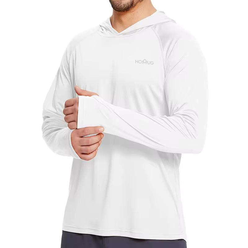 Product Introduction of Sun Protection T-Shirts Mens Long Sleeve Hoodie Casual UV-Proof T-Shirts Breathable Lightweight Quick Dry T shirts Male 10
