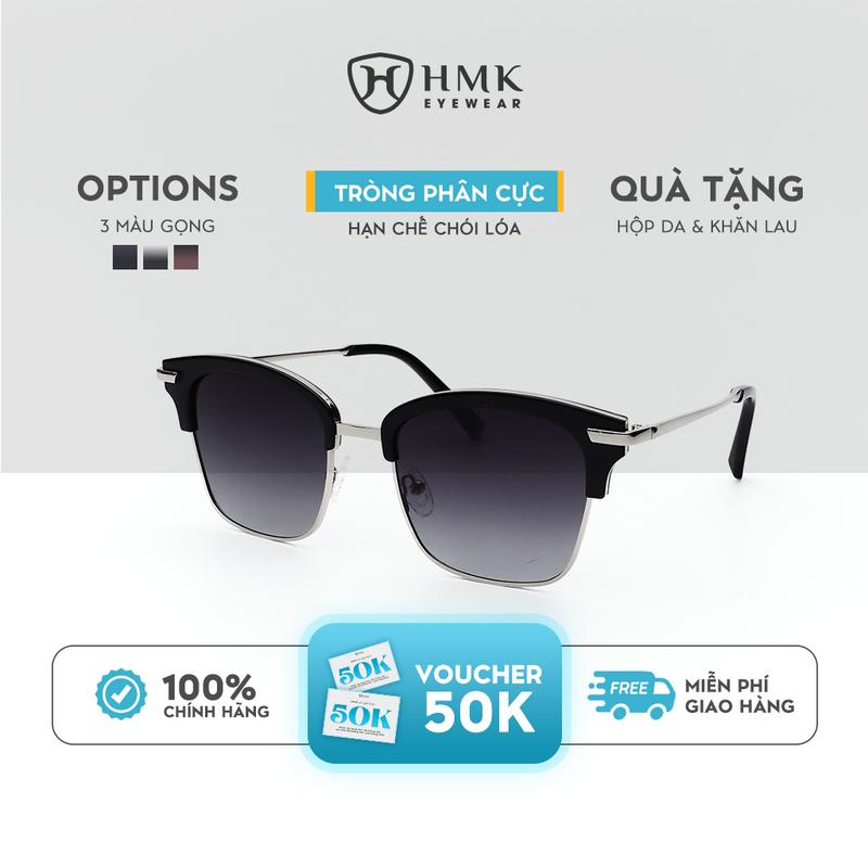 Kính Mát Nửa Gọng Eyewear Thời Trang Nam Nữ Tổng Tài Bảo Vệ Mắt Chống Tia UV - KM27001 