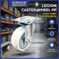 Gambar (Diskon Roda Termurah) GOSAVE Roda Troli Caster Wheel PP & RUBBER 2 3 4 Inch Roda Kastor Putar untuk Rak Meja Lemari Gerobak Furniture - PP BRAKE 2IN dari Gosave Official Kota Tangerang 3 Tokopedia