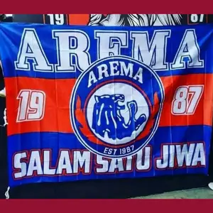 READY STOCK, 1 HARI JADI BENDERA 150x200 AREMA AREMANIA, SINGO EDAN , LANSUNG KIRIM TANPA PREE ORDER
