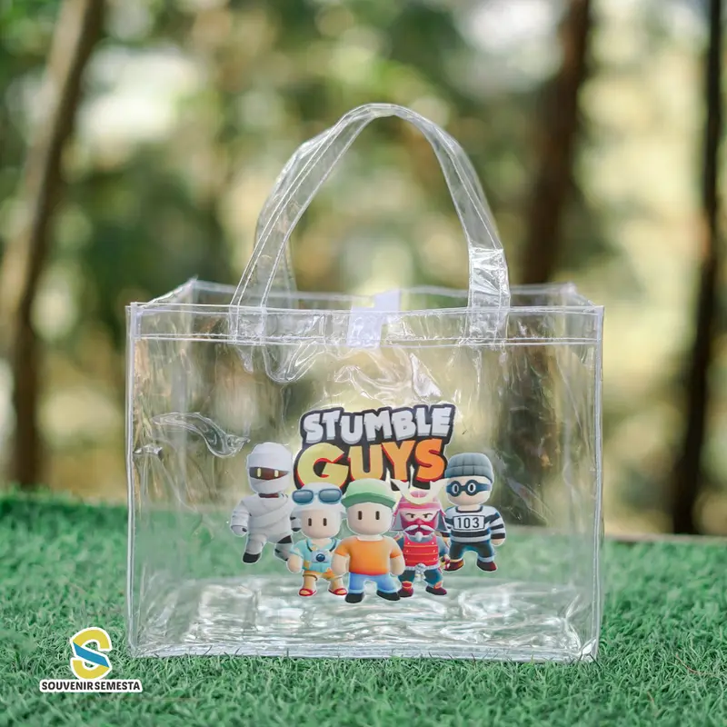 Tas Ultah Muat Kotak Bento / Tas Ulang tahun Anak / Goodie Bag MIKA TRANSPARAN 5