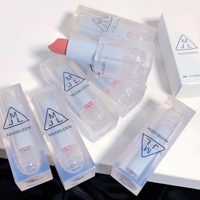 Product Introduction of Son Môi Không Thấm Nước, MUGE LEEN, Ống Màu Xanh Dương, Lì Không Dấu Vết, Trơn, Lì, Không Phai Màu, Thích Hợp Cho Học Sinh 11