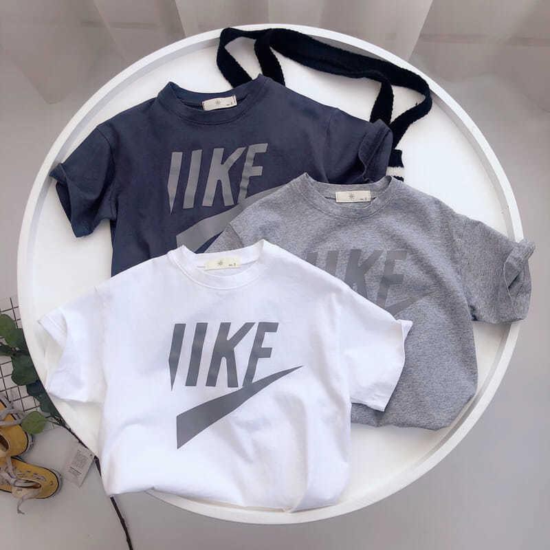 Boys Summer Trendy T-shirt Top Short sleeved Loose Pullover Versatile Thin Breathable Unisex Clothes Trendy softjeansbaby 1