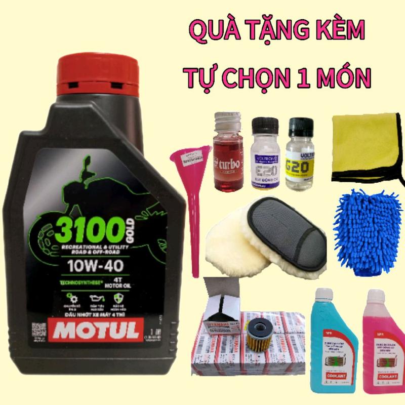 Nhớt cao cấp Motul 3100 Gold 10W40, nhớt xe số và xe côn tay có chiếc lẻ Dầu Nhớt nhot xecontay