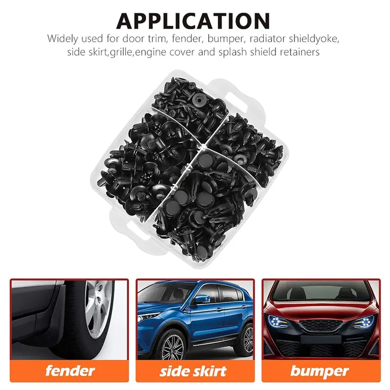 Retainer Klips 800 + 45pcs Kancing Klip Mobil Baut Rivet Trim Retainer Clip 845PCS Klip Bumper Fender 5
