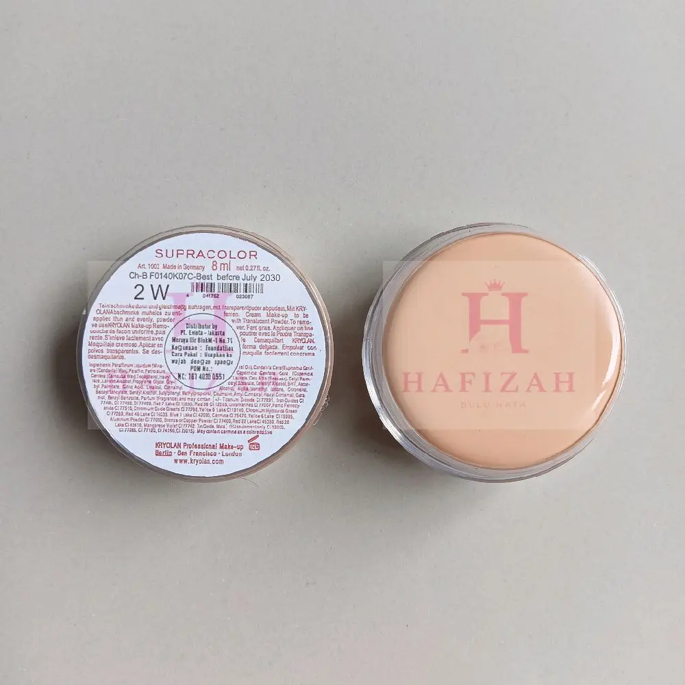 HAFIZAH Krayolan Supracolor Foundation Alas Bedak Multifungsi 55ml 15ml 8ml Cocok Untuk Berbagai Jenis Kulit Dengan Pilihan Warna Variatif Kuning Sawo Concealer Wajah Langsat