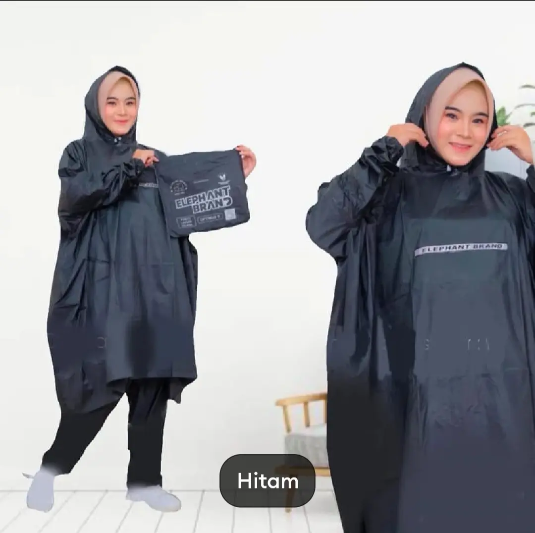 JAS HUJAN ANTI BOCOR SUPER JUMBO SETELAN PONCHO CELANA MEREK GAJAH Mantel Ponco Pria
