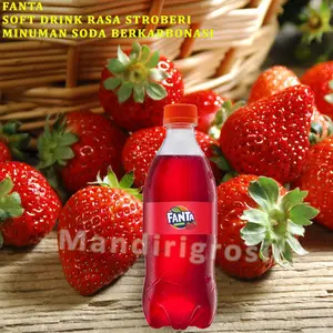 Minuman Soda Berkarbonasi * Fanta * Soft Drink Rasa Stroberi * 250ml