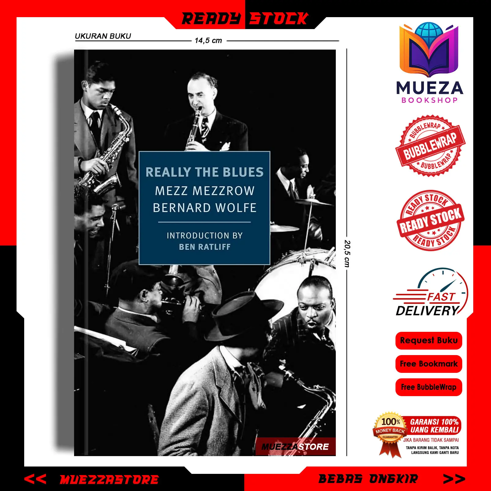 Really the Blues by Mezz Mezzrow, Bernard Wolfe (English/Indonesia)