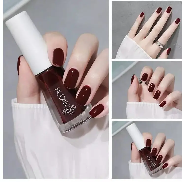 KUDAN Kutek Halal Bisa Untuk Sholat Peel Off  Cat Kuku Halal Muslimah Bisa di Kupas 10ml SERI N KUTEK TREND 5