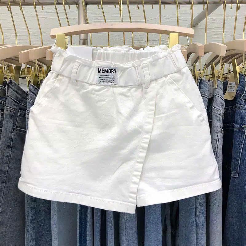 Quần Soóc Kaki Giả Váy Chất Kaki Mềm Mại Thoải Mái Cạp Chun SKGV