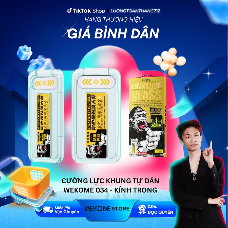 [WEKOME x Luongtoanthang712] DEAL ĐỘC QUYỀN Cường Lực Tự Dán WK Design WTP-034 Cho Các Dòng i-Ph Chống Nước Chống Bụi Màn Hình Màng Loa